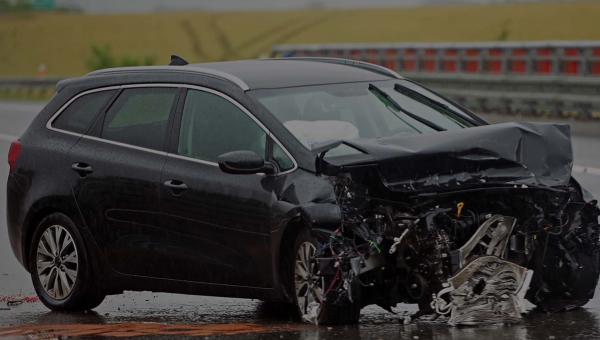 Assessing the damage after a Rhode Island car crash